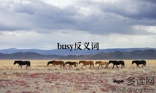 busy反义词